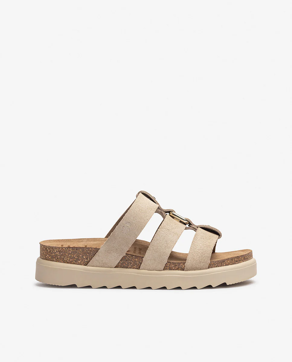 Sandalia de plataforma TUNEZ-256 beige