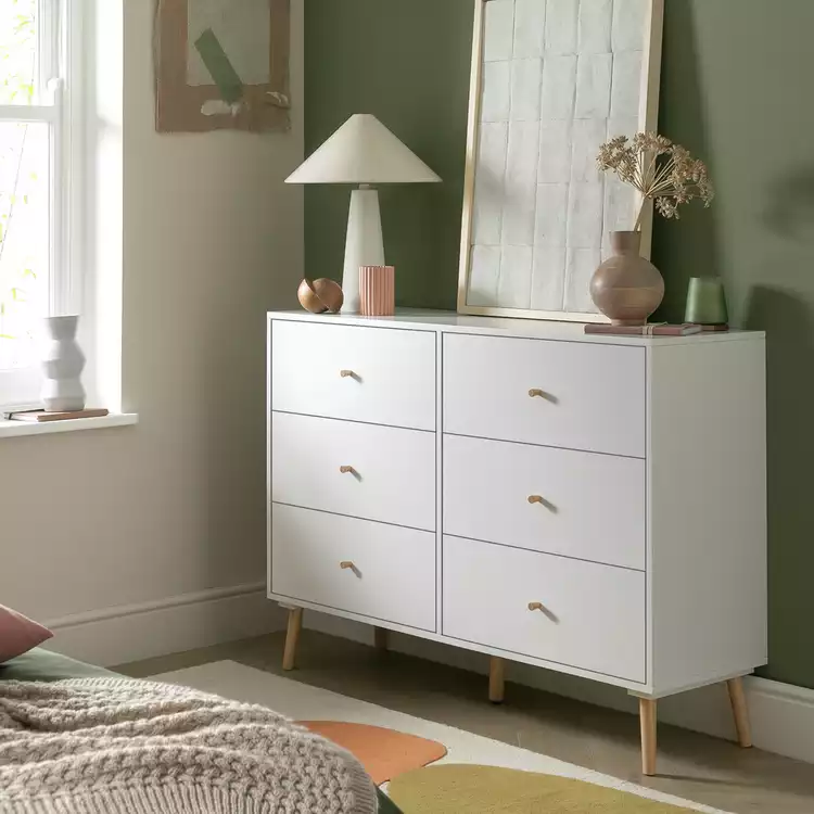Habitat Otto 6 Drawer Chest - White