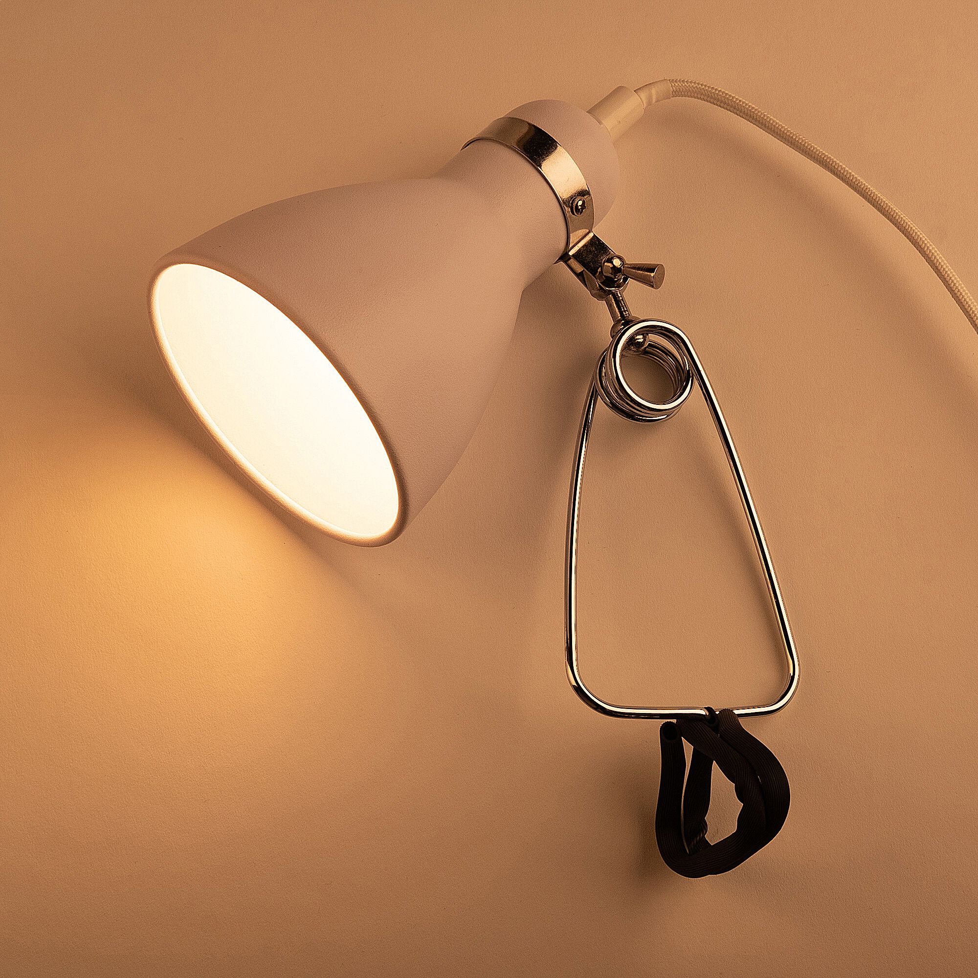 BONNIE - Lampe à pince - blanc h29,5cm