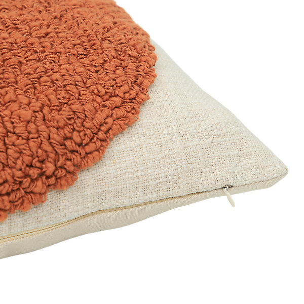 Housse de coussin coton tufté Tageu imprimé géométrique multicouleurs l.50 x H.30 GoodHome