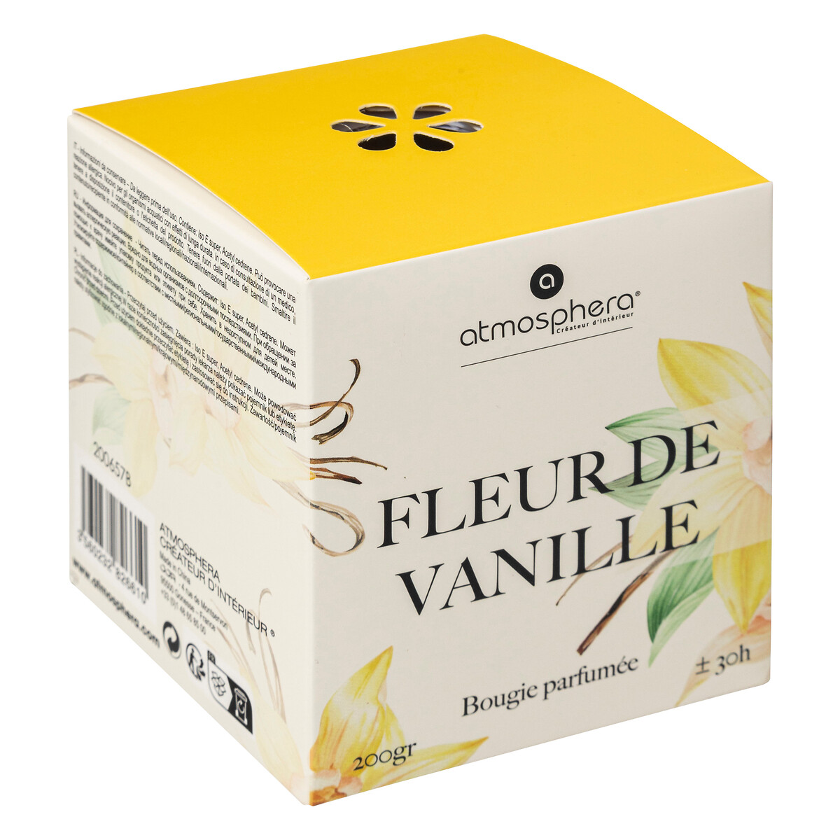 "Oudy" bell scented candle White musk and vanilla, 200g