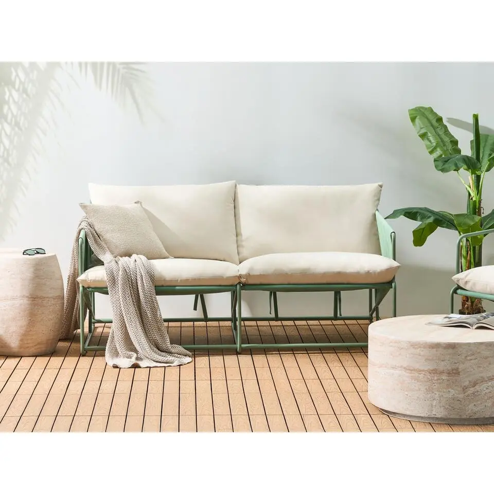 PONTE - Tweezitsbank - Groen - Staal