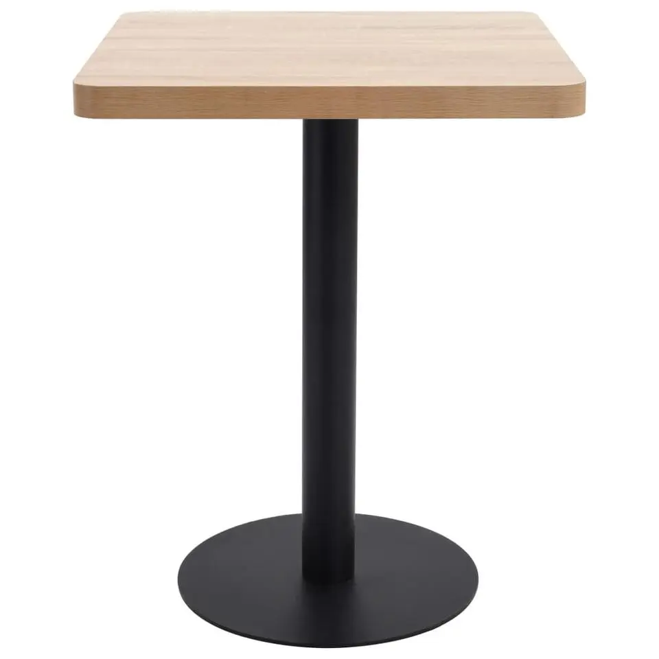 vidaXL - Bistrotafel - Bruin - MDF - 60 x 60 x 75 cm