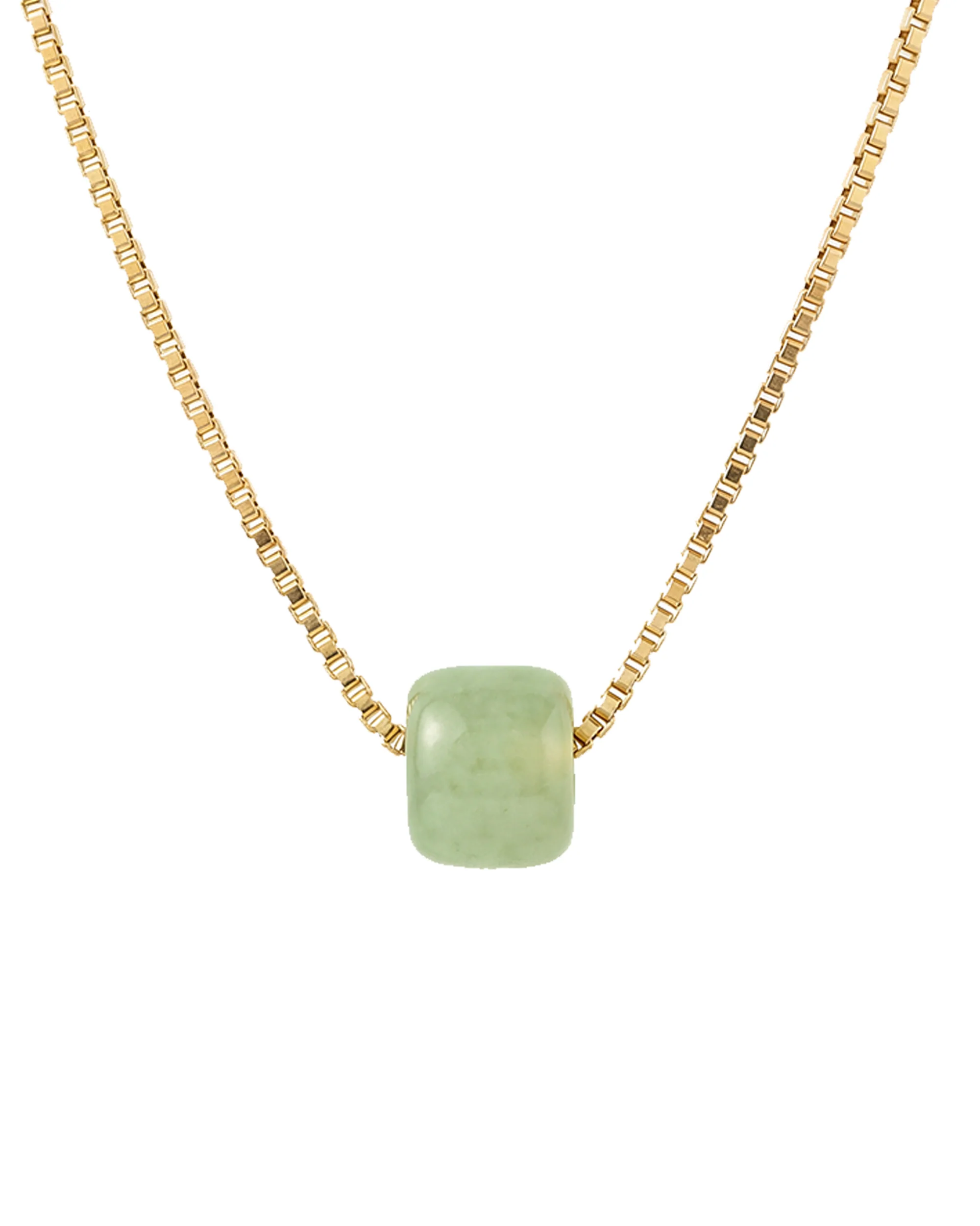 Beetle — Green Bead Jade Necklace