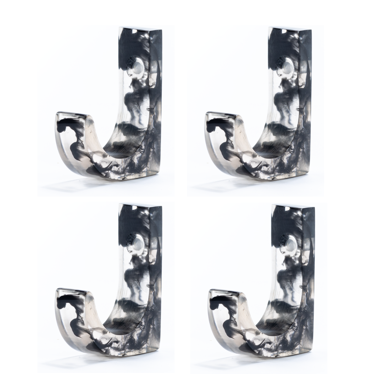 Brût Homeware | Set van 4 Kapstokhaken | Pavone | Cobra