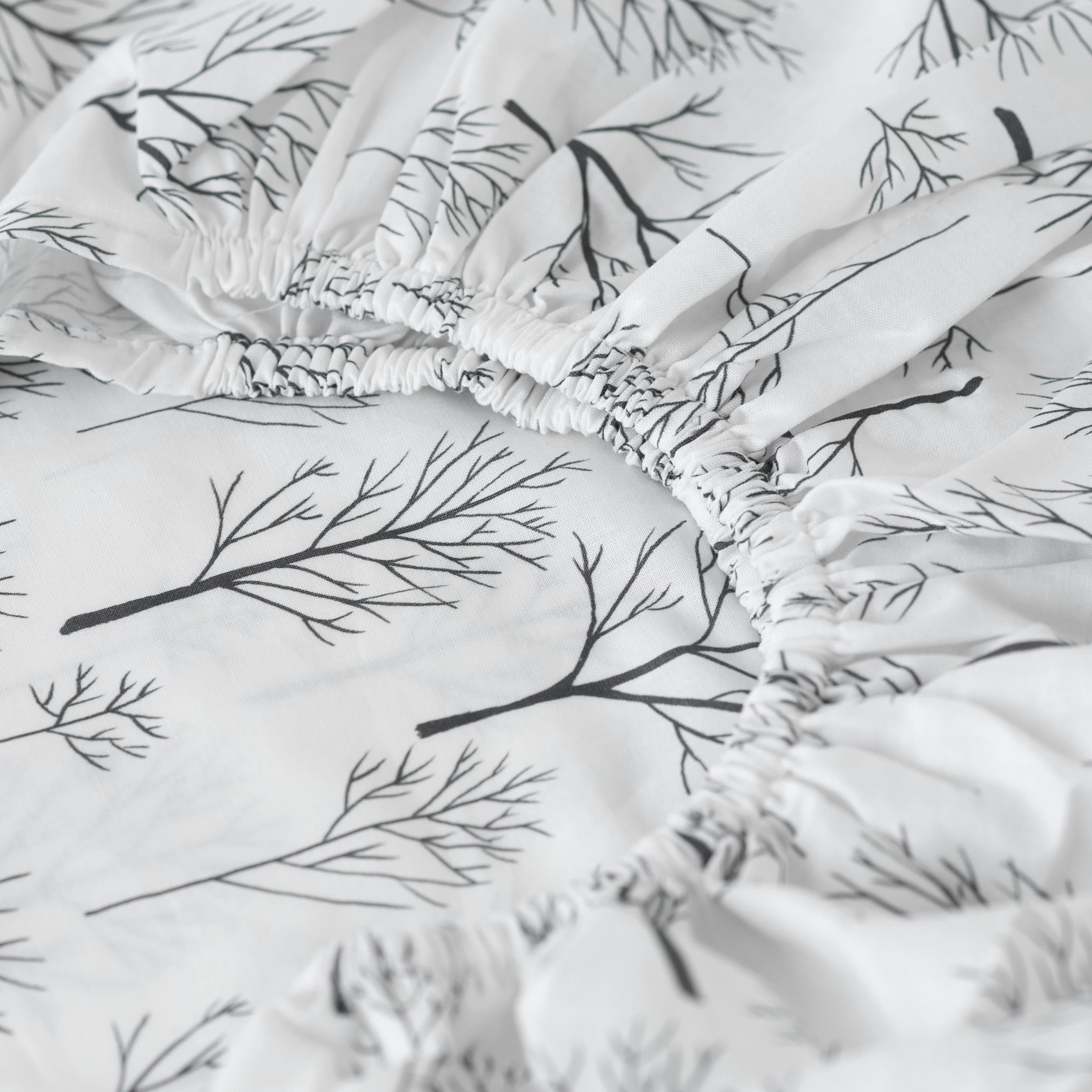 FEERIES - Drap housse Imprime imprimé blanc 90 x 190 cm