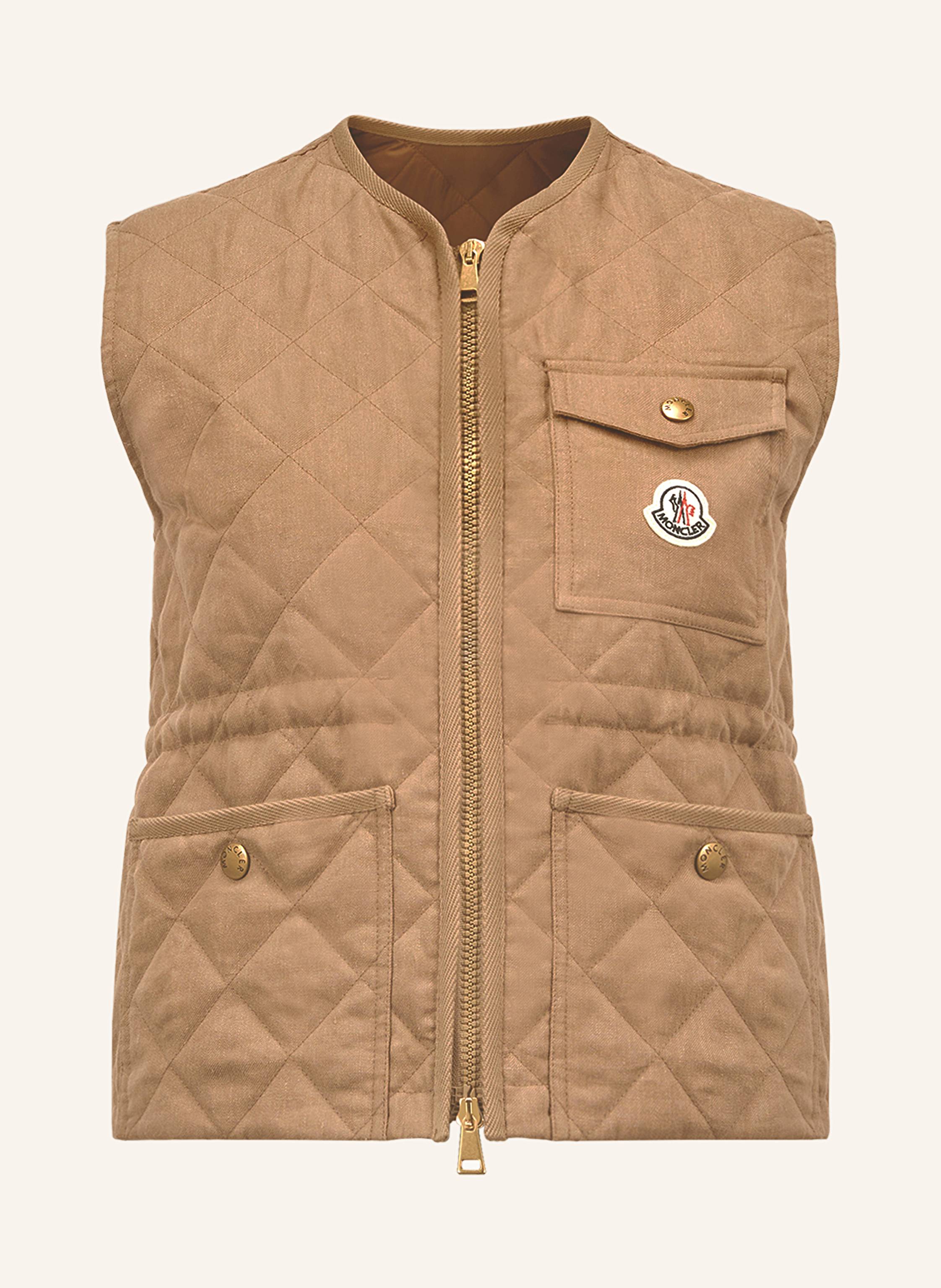 MONCLER Steppweste VIGNY aus Leinen