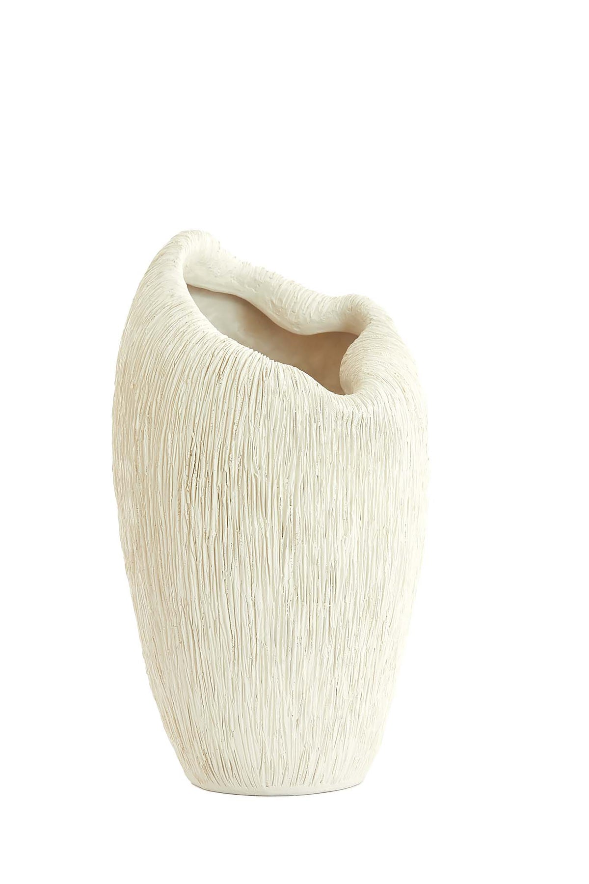 Light & Living vaas DENISA - 21.5x20.5x36.5cm - wit