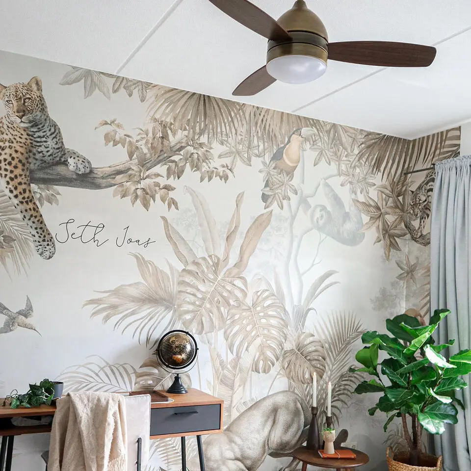 Qazqa plafondventilator rotar bronskleurig e27