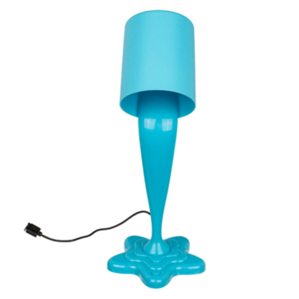 - Lampe fantaisie pot de peinture bleu