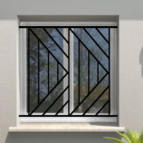 Grille de Defense Isoangle pour Fenetre H 95 cm x L 140 cm (côte tableau)
