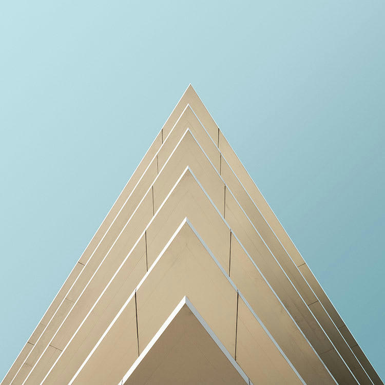 TRIANGULATION - Photographie d'art de Nicolas Rottiers 60x60 cm sur alu