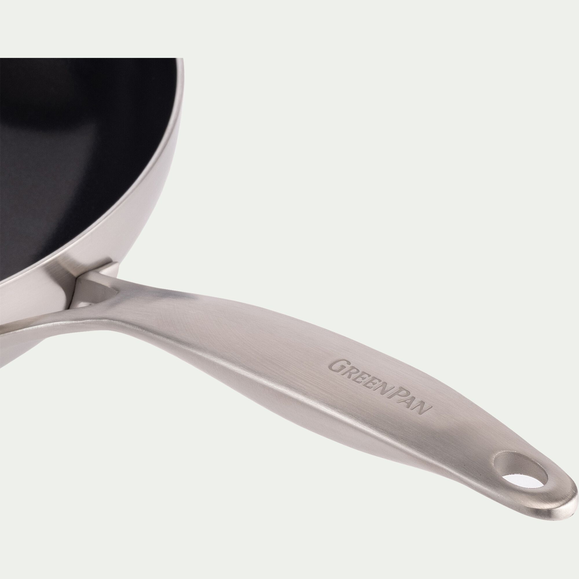 GENEVA - Poêle en inox et céramique D20cm - gris métallisé