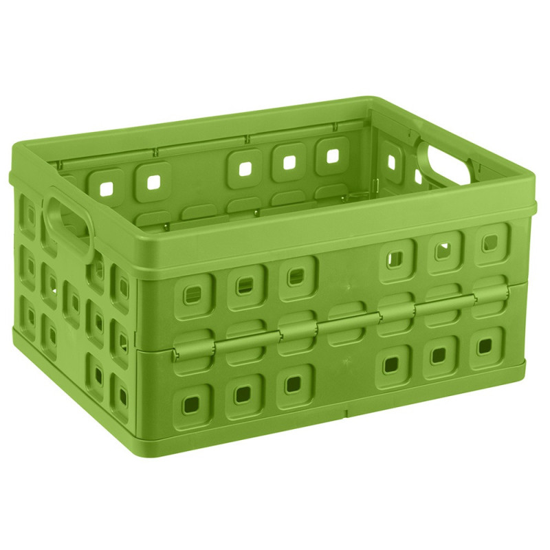 Box de rangement pliant Square vert 32 L SUNWARE