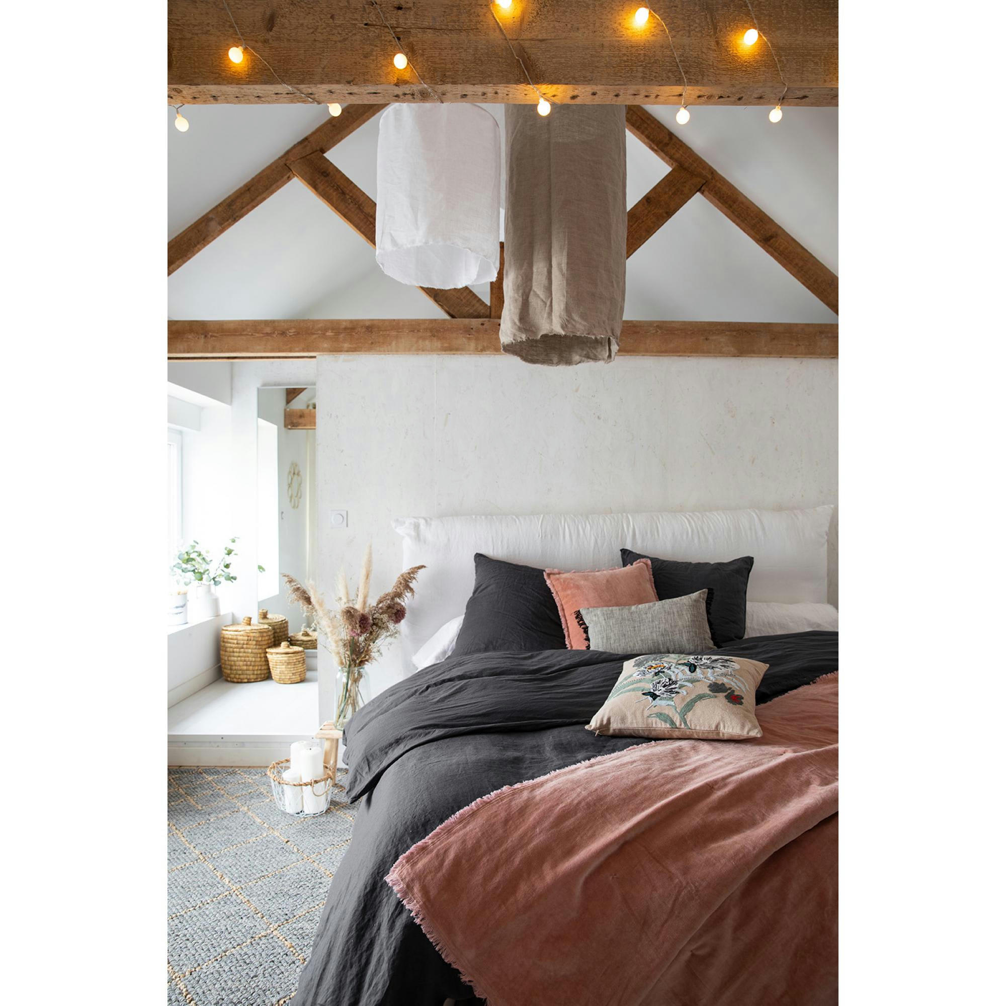 FARA - Édredon  en coton pink 85 x 200