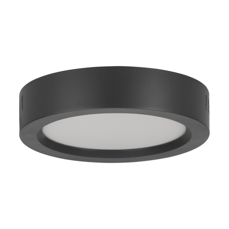 Plafonnier LED Idun noir Ø 16 cm blanc chaud 1325 lm 12 W EGLO