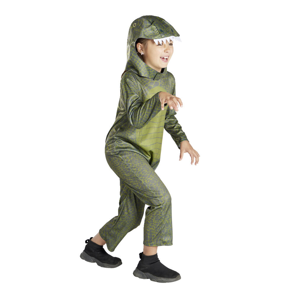 Déguisement enfant dinosaure combinaison avec capuche 7/10 ans