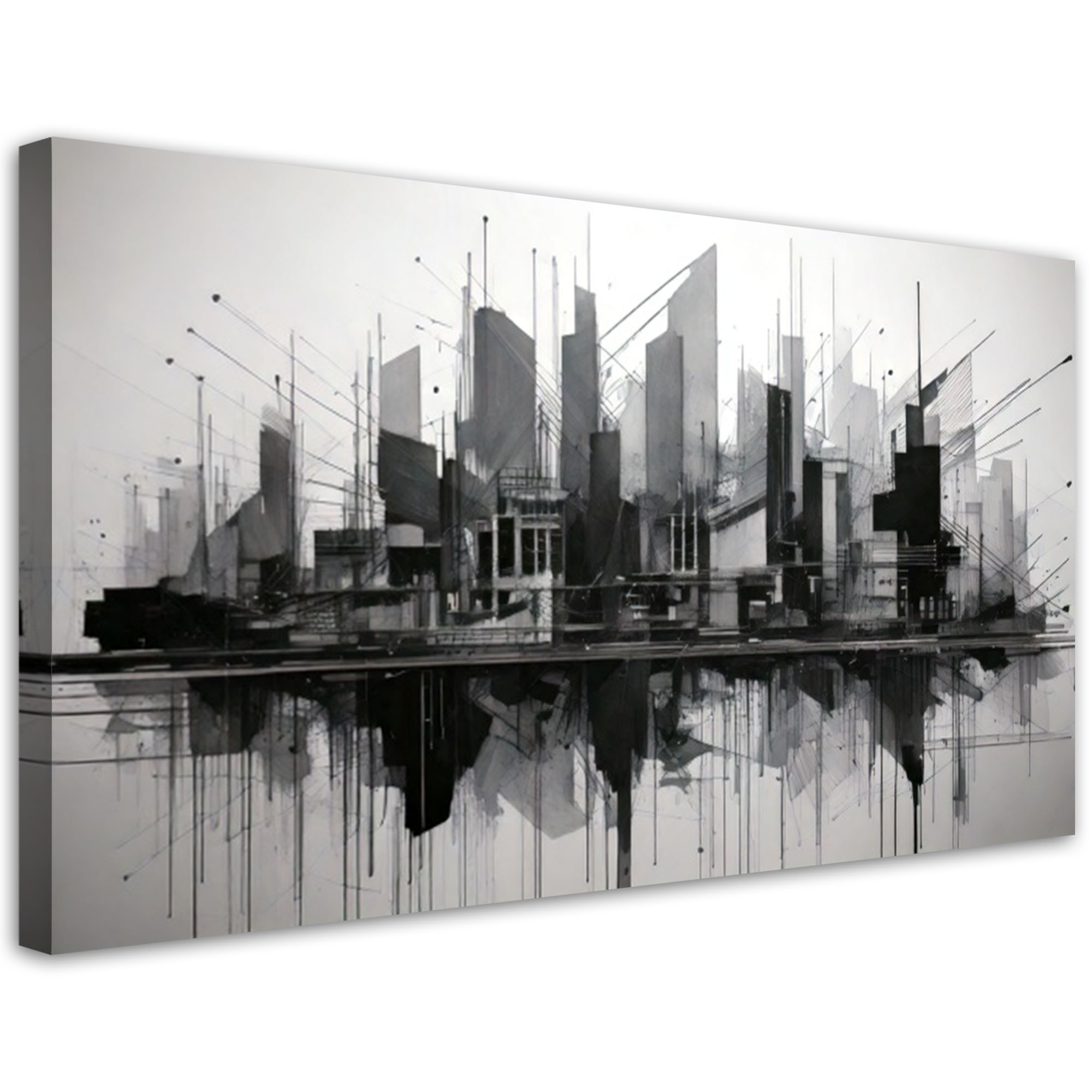 Feeby Obraz, Miasto Abstrakcja Minimalizm Architektura 80x40