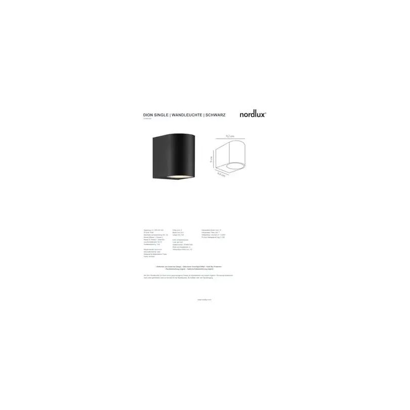 Outdoor Wandleuchte Dion