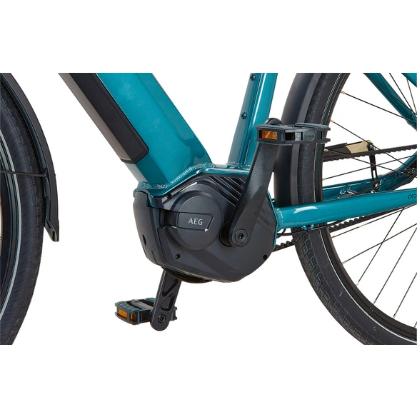 E-Bike City Herren, »GENIESSER 5.0«, 28 Zoll, 7 Gänge, ocean blue