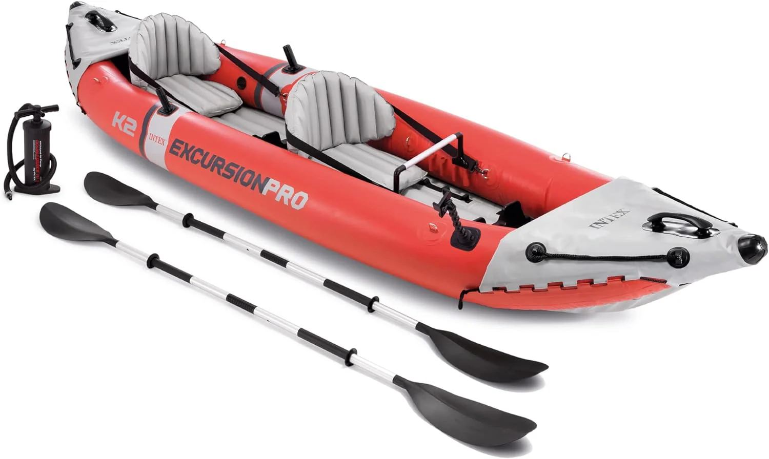 1-Person Inflatable Kayak with Paddles, Pump  Fishing Rod Holders