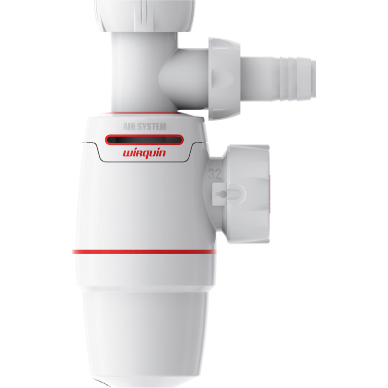 Siphon de lavabo avec prise de machine à laver Neo Air Ø 32 mm WIRQUIN