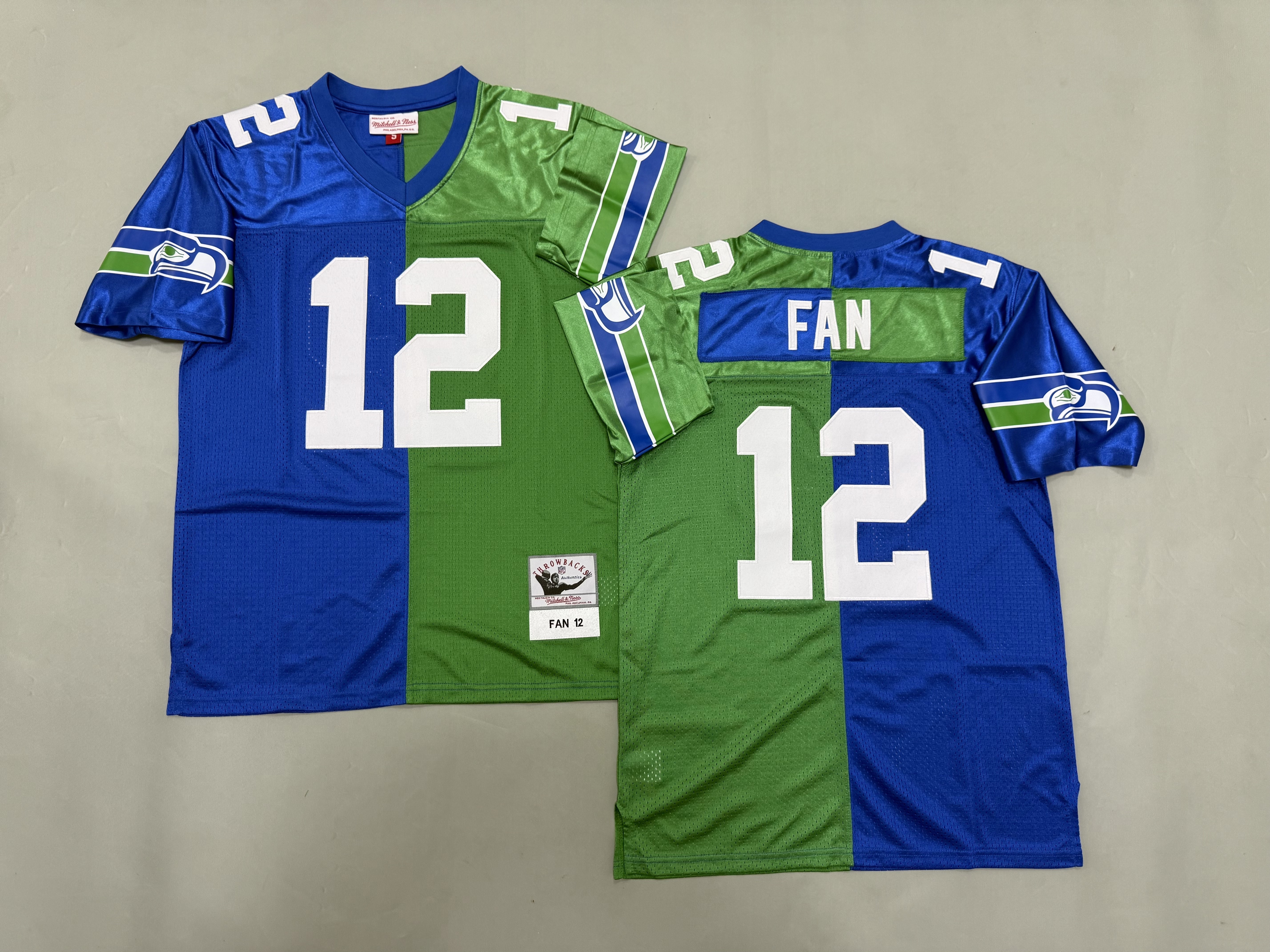 12th Fan Seattle Seahawks Authentic Split Throwback Retired Player Jersey