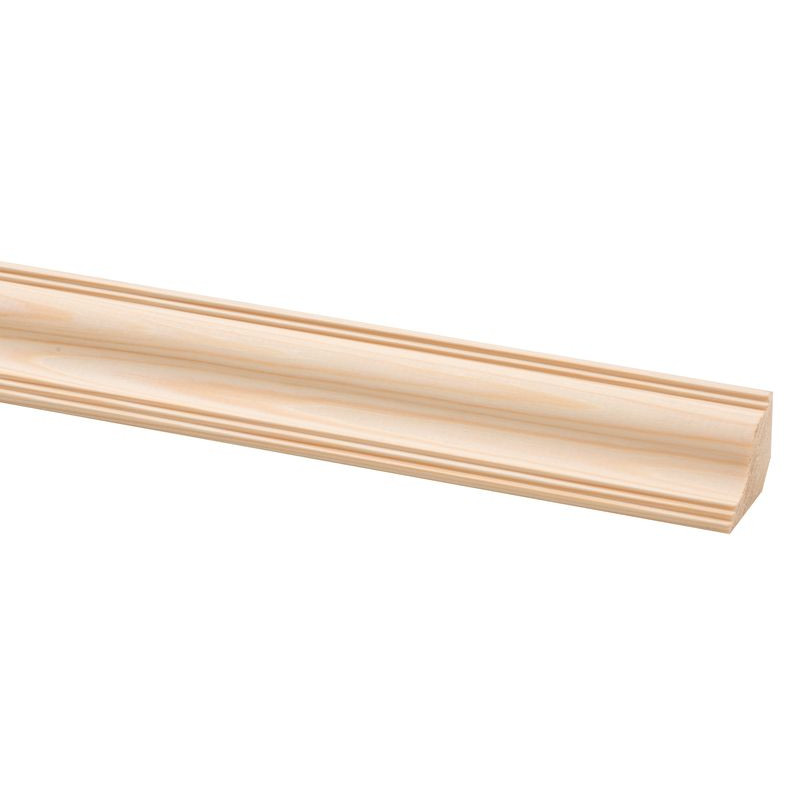 Moulure de plafond en pin 240 x 3,6 x 2,8 cm