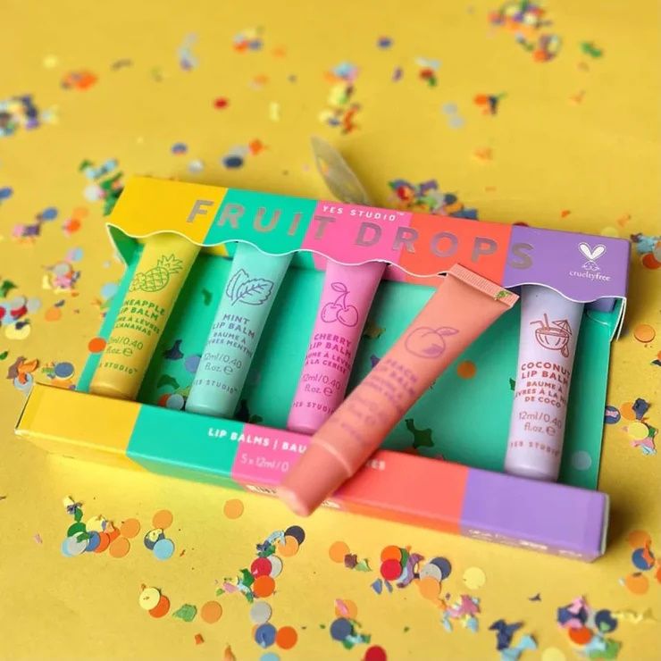 Yes Studio Fruit Drops Lip Balms 5 Pack