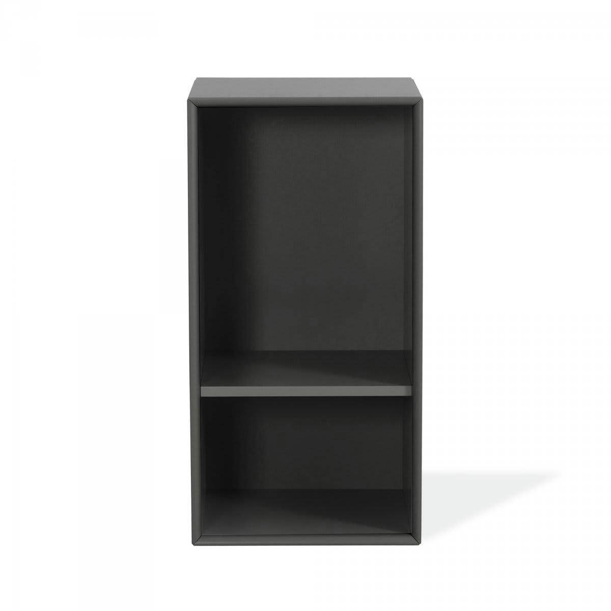 ZITA - Petite étagère murale 2 niches gris