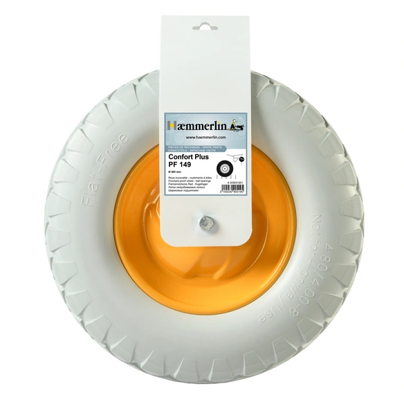 Ersatzrad, »PF 149«, für Schubkarren, Ø 40 cm, grau