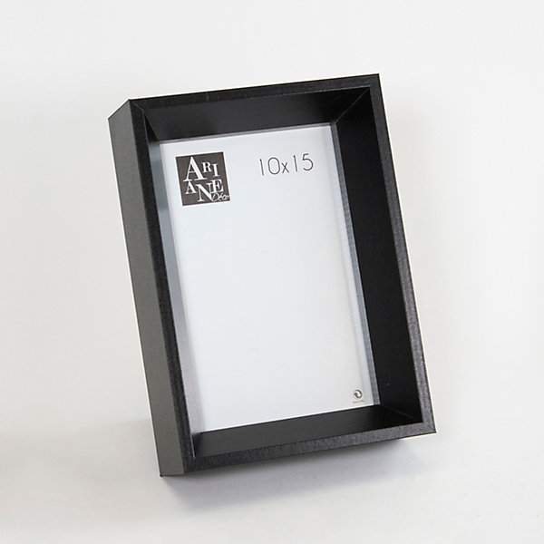 Cadre photo Roma style contemporain design noir l.10xH.15cm