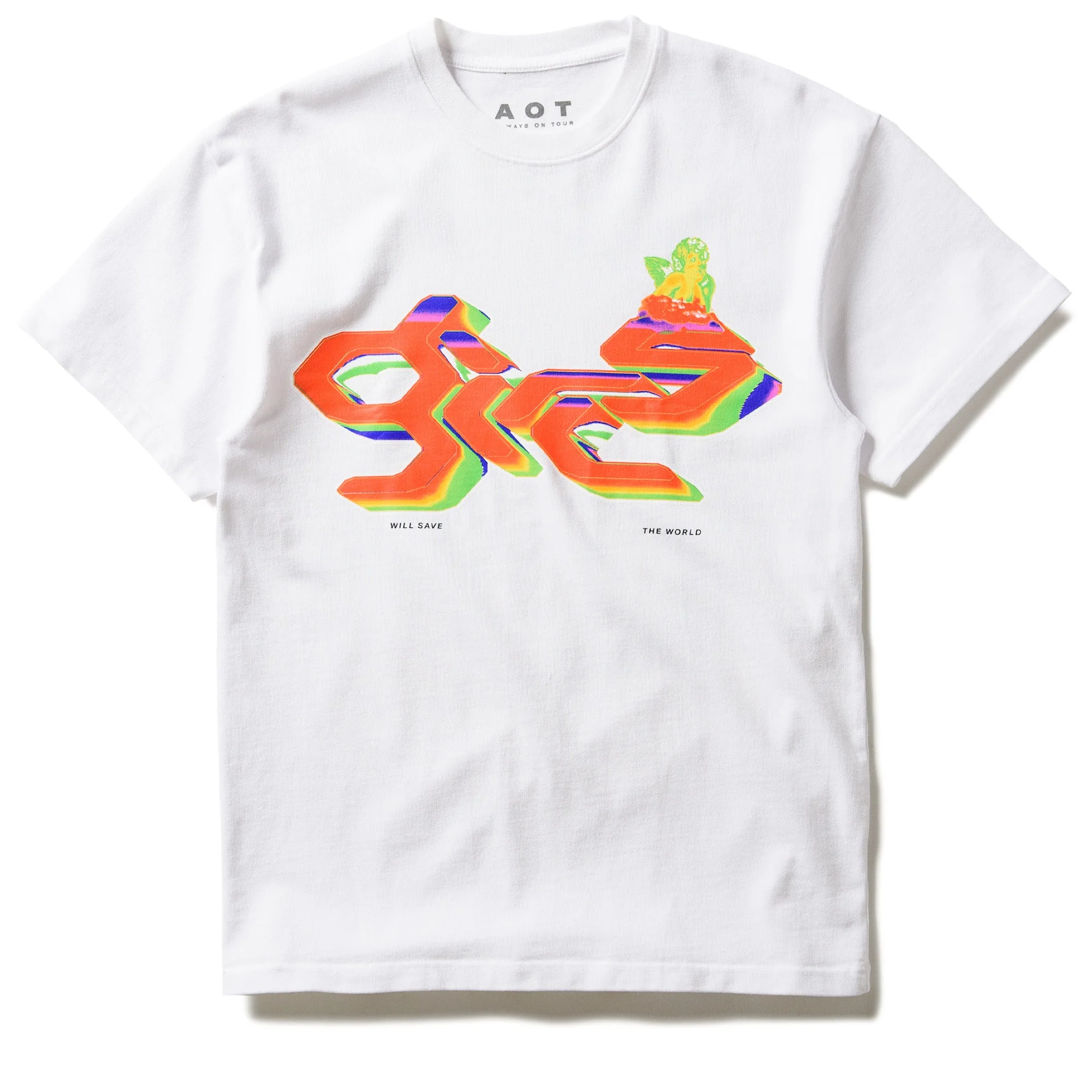 Always On Tour Girls Will Save The World Tee - White