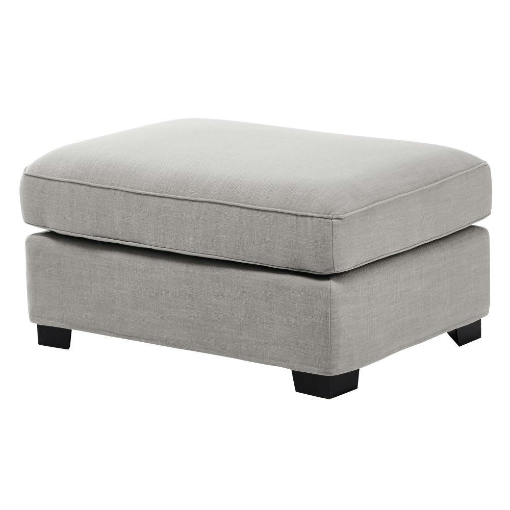 Milano - Pouf pour canapé modulable gris clair