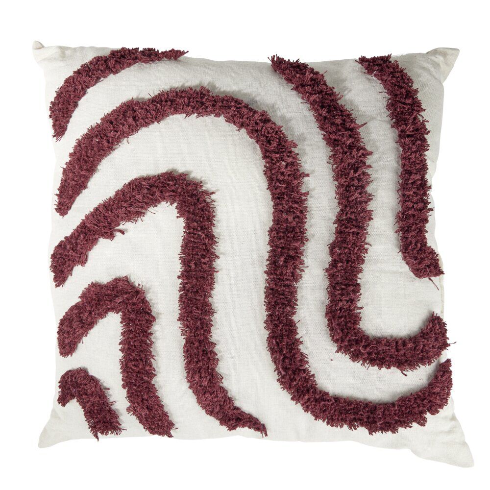 Coussin carré tufté relief coloré 45x45cm (4 modèles)