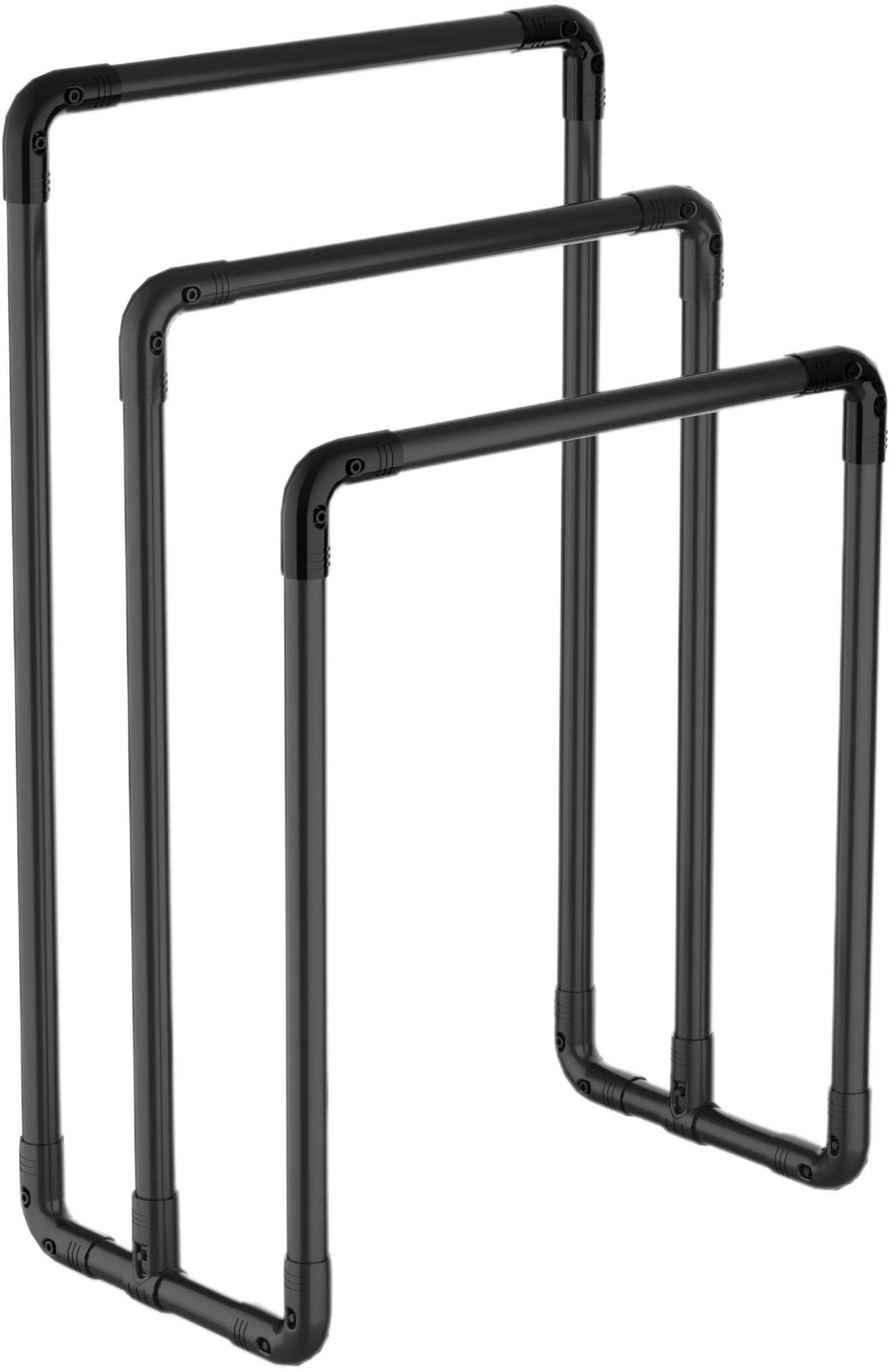 - Porte-serviettes en acier senillé noir