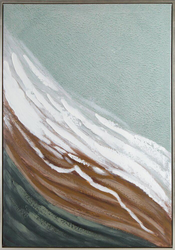 Obraz WELLING 70x100 cm Fale Abstrakcyjne Mint