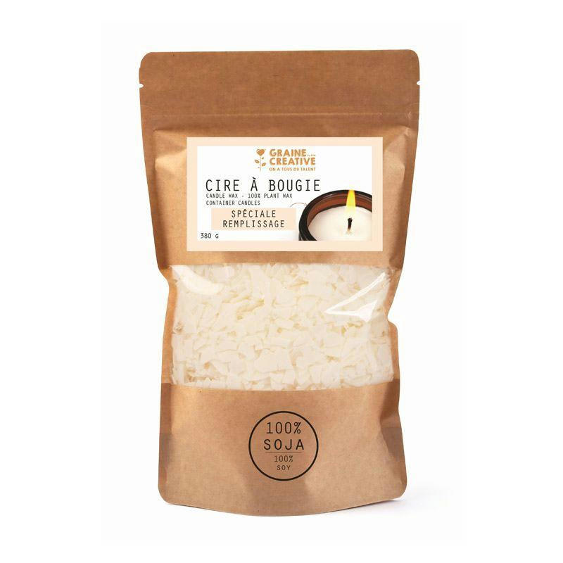 - Cire végétale de remplissage soja 380 g