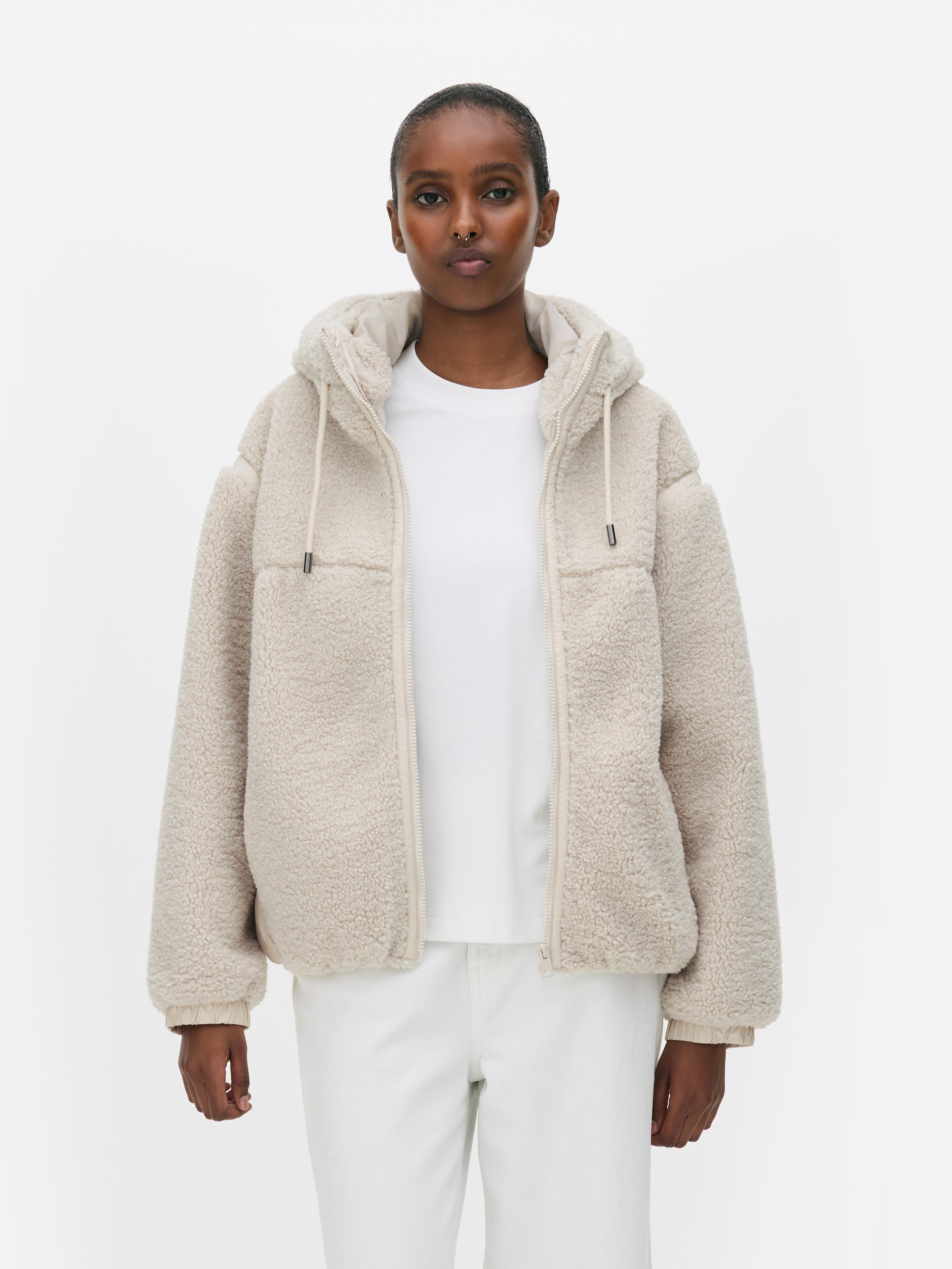 Padded Back Borg Hoodie