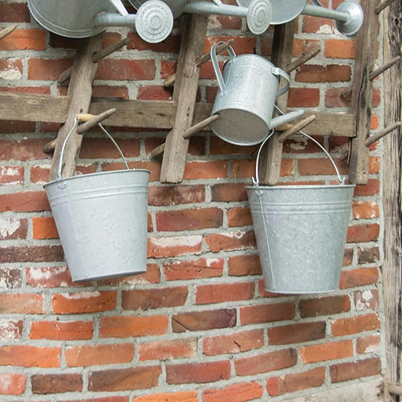 - Seau Zinc patiné 9.5L