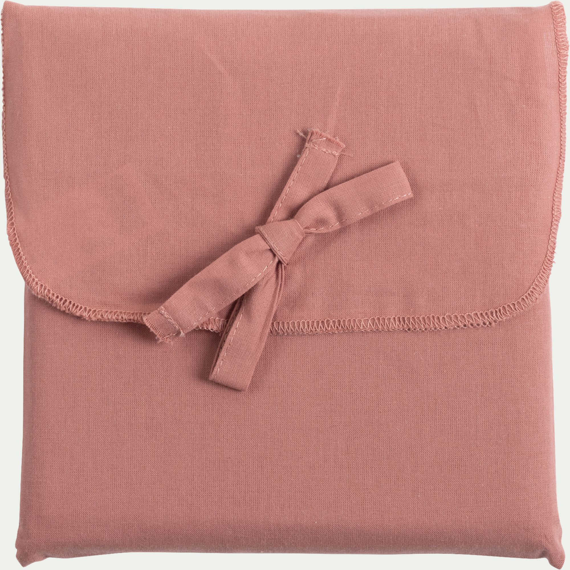 CALANQUES - Taie de traversin en coton - rouge ricin 43x190cm