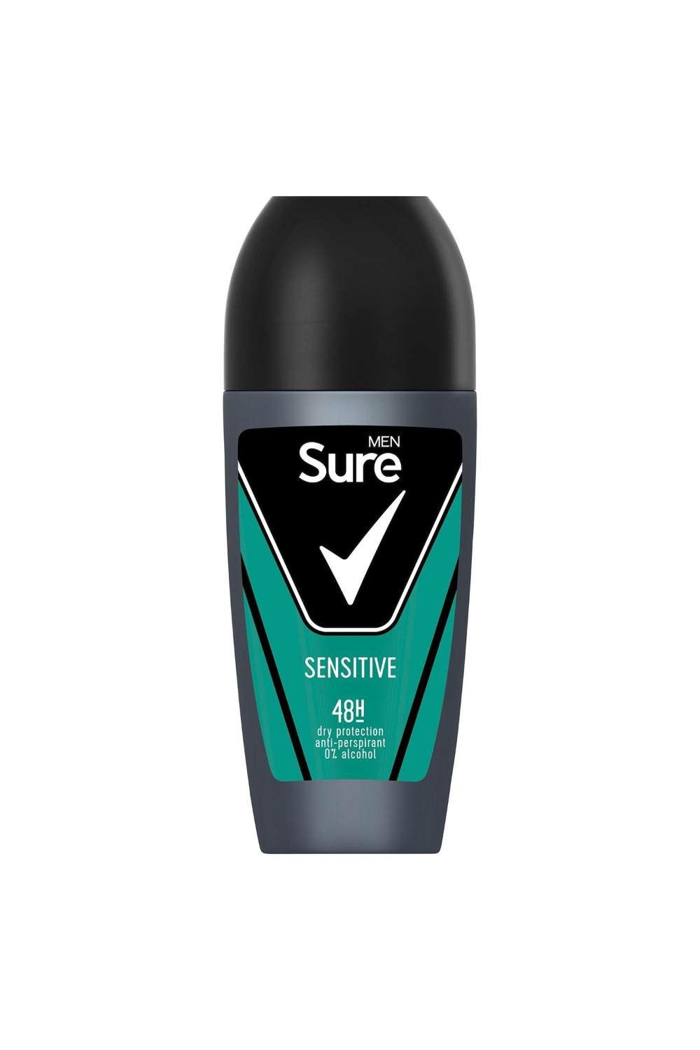 Sure Men 'Antiperspirant Roll On' 48H Sweat & Odour Protection, 12x50ml