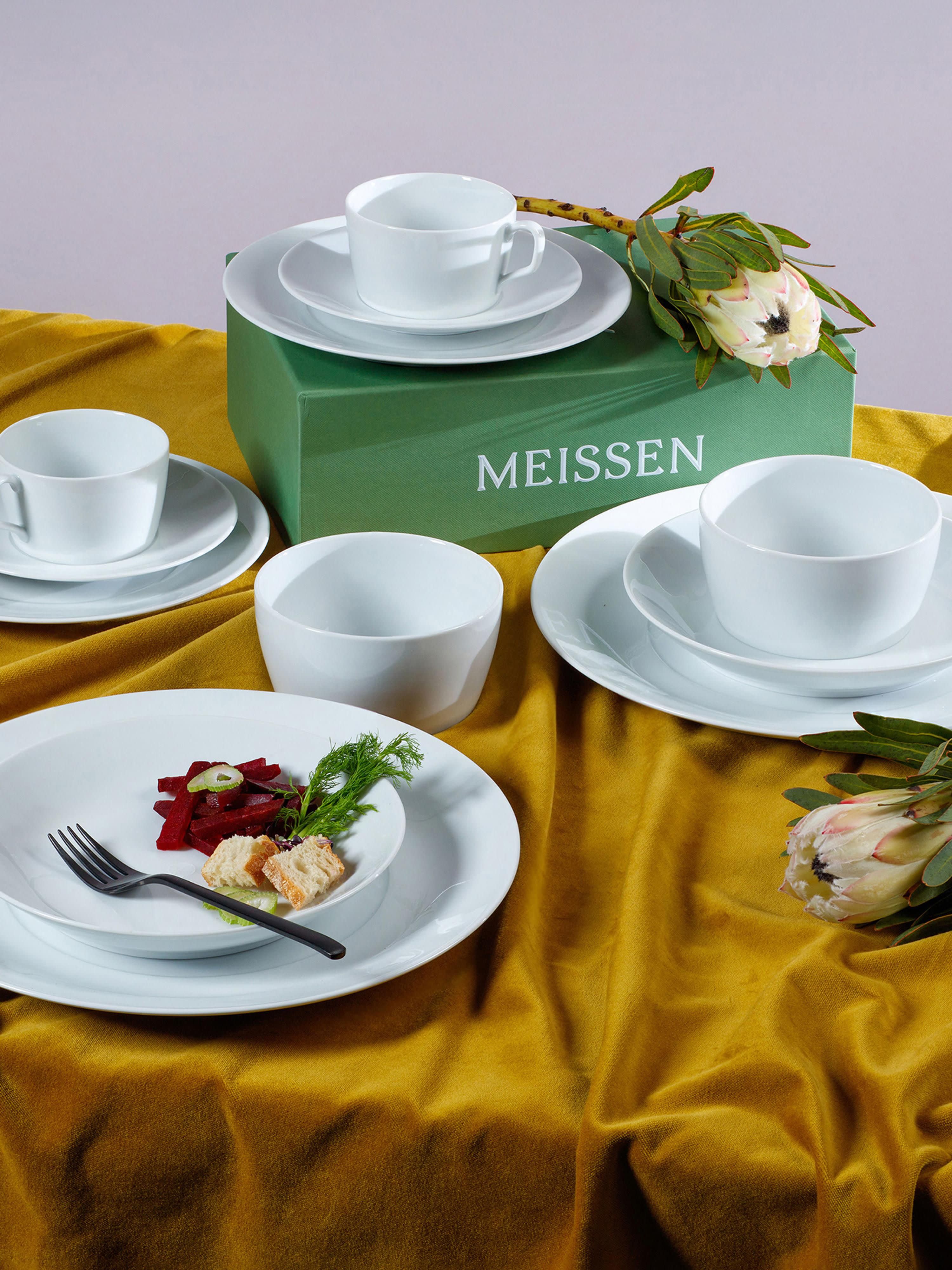 Handgefertigtes Porzellan-Geschirr-Set Cosmopolitan, 2 Personen, 14er-Set