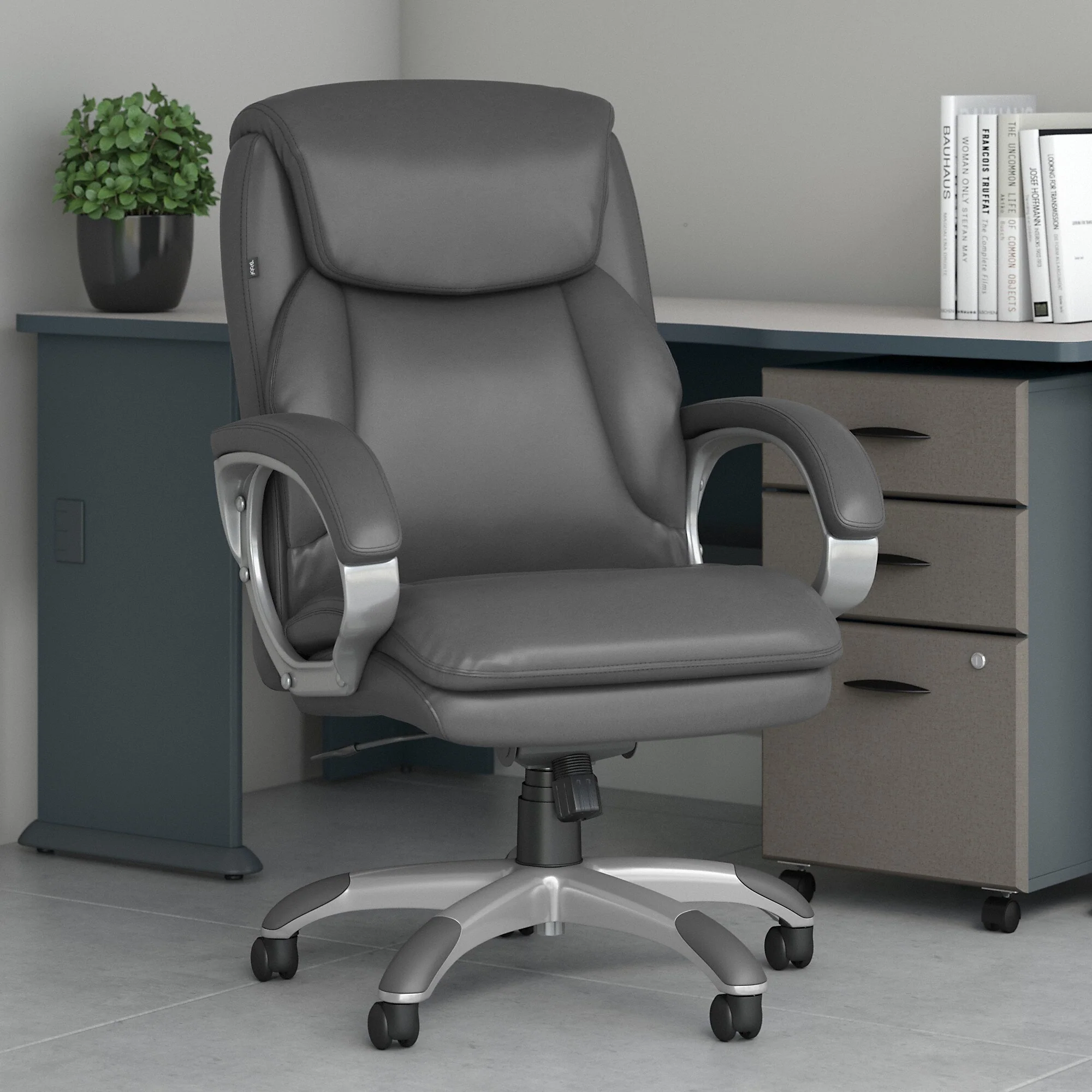 High Back Leather Executive Office Chair by Bush Business Furniture
