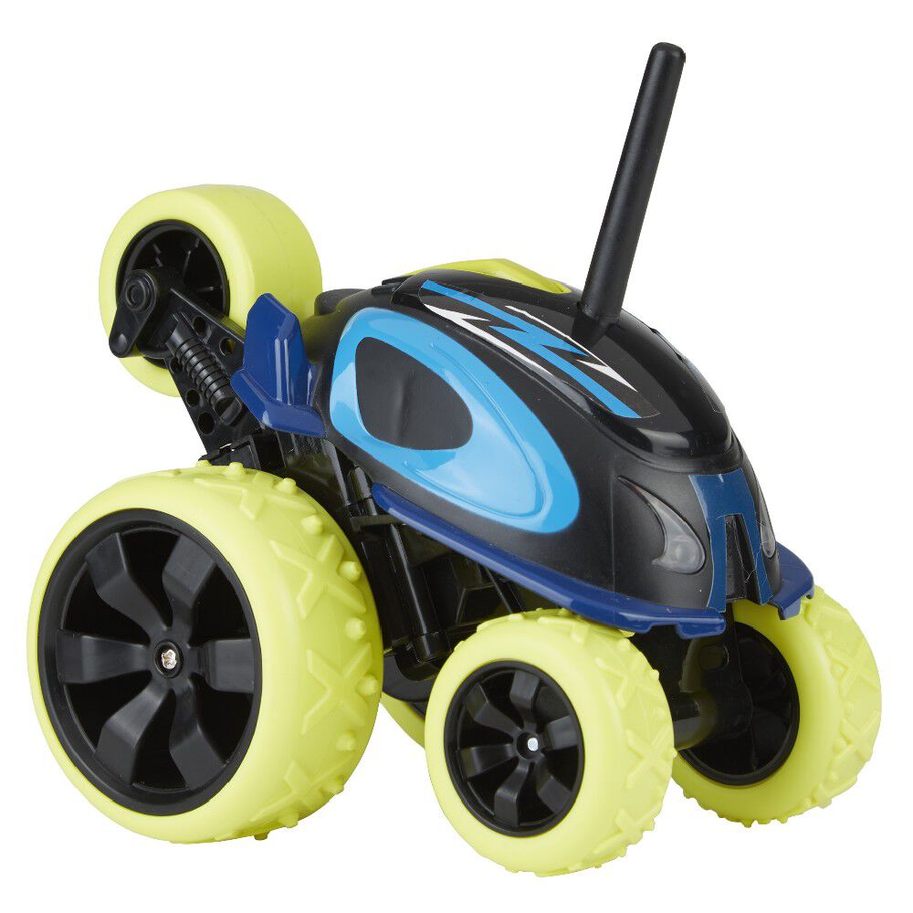 Voiture radiocommandée Drago 360° lumineuse vert bleu