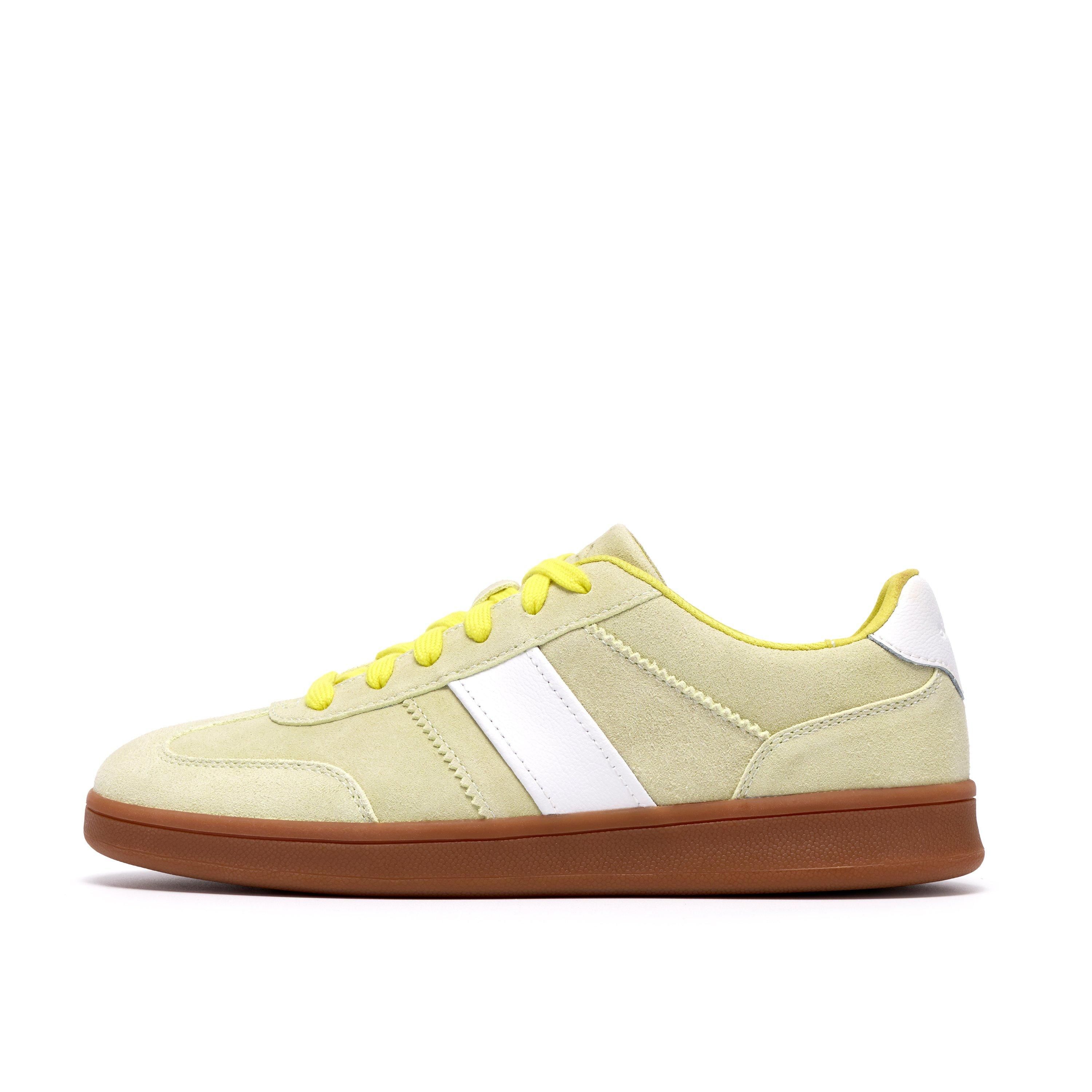 Clarks Seco Speed Light Green Suede Trainers