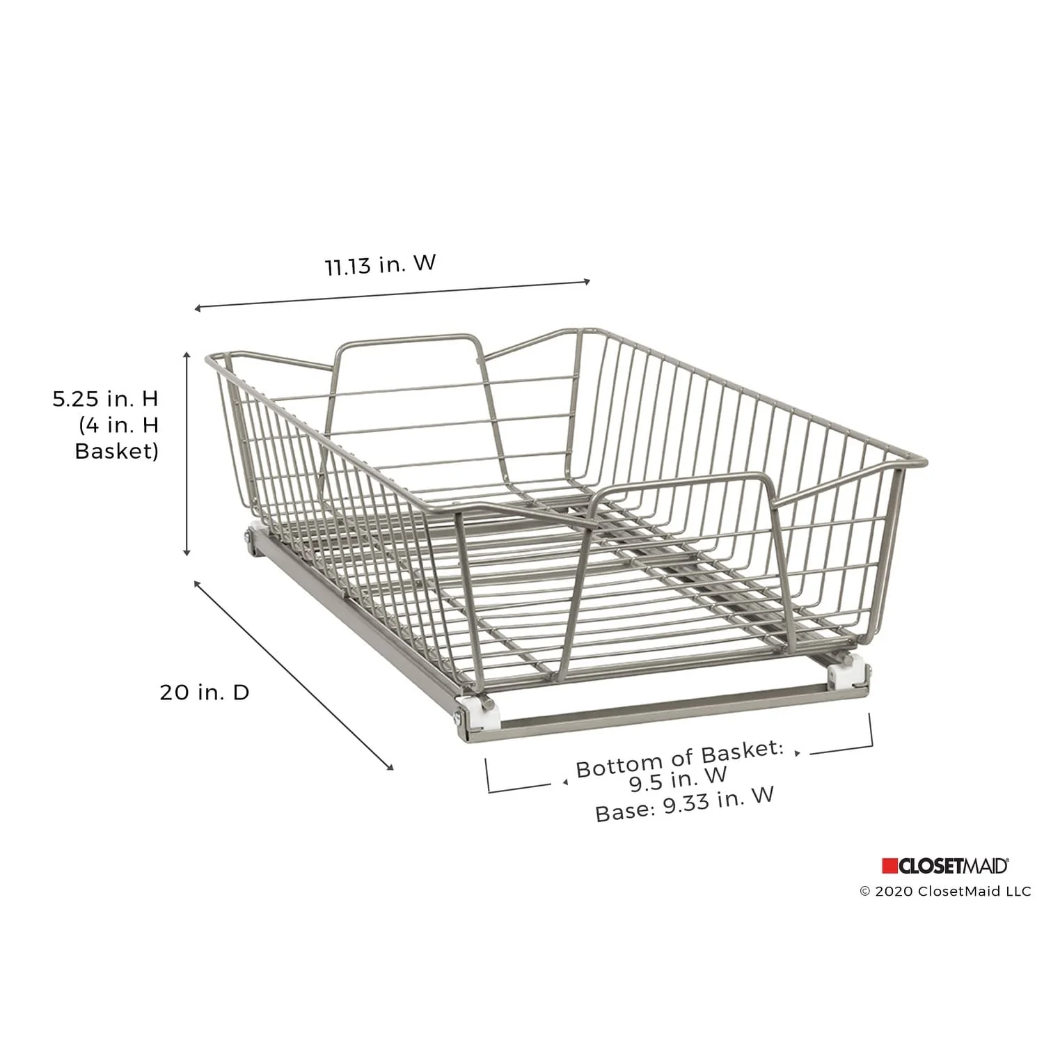 ClosetMaid Nickel-finished Steel Pull-out Cabinet Organizer