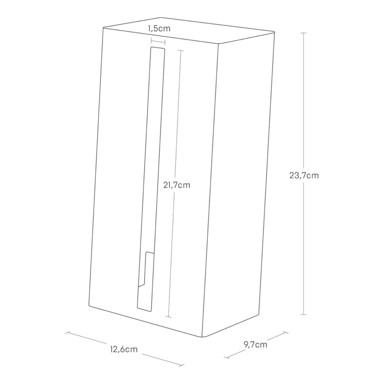 Yamazaki Vertical Tissuebox - Tower - Wit