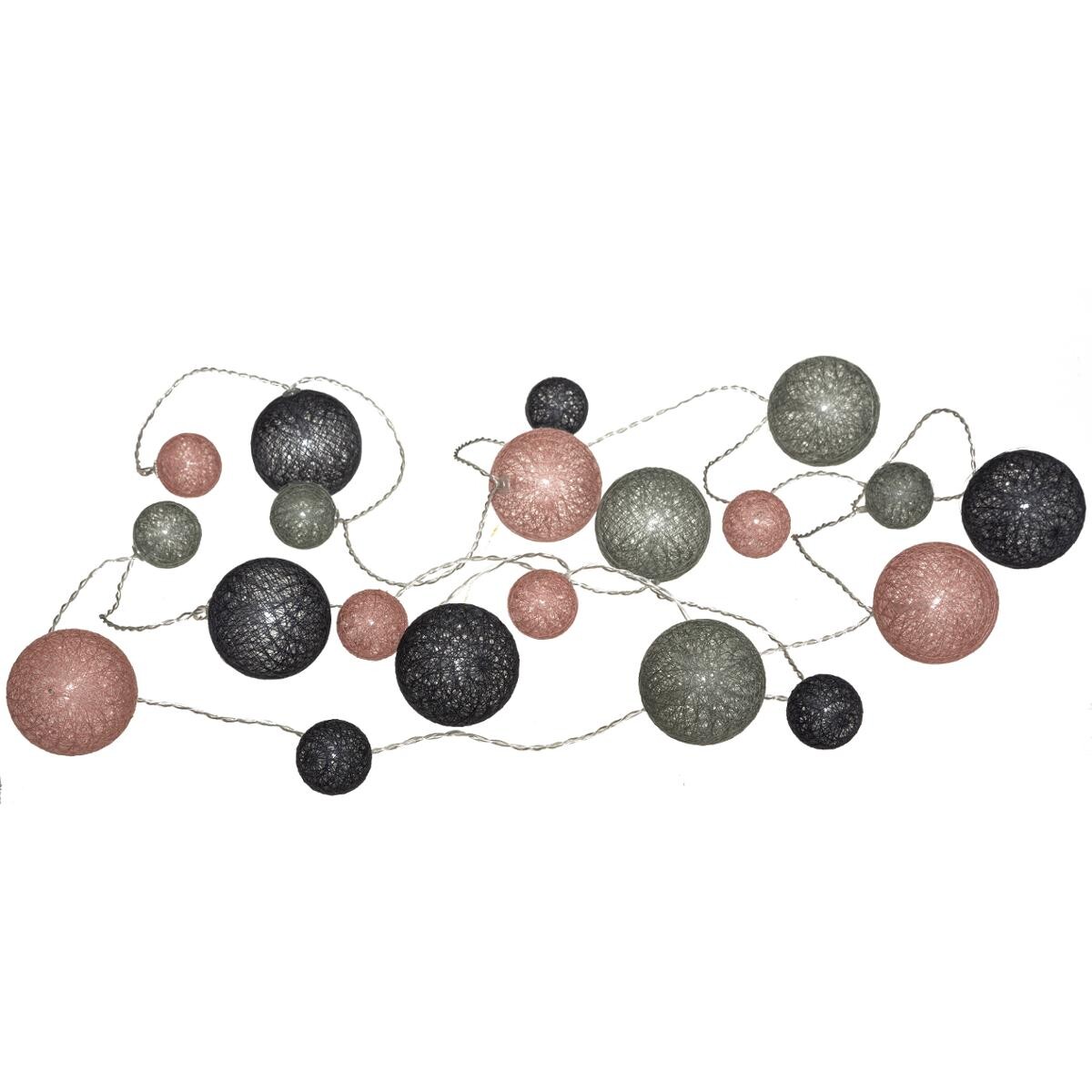 Battery powered LED garland "Wond" 20 balls, L.210 cm