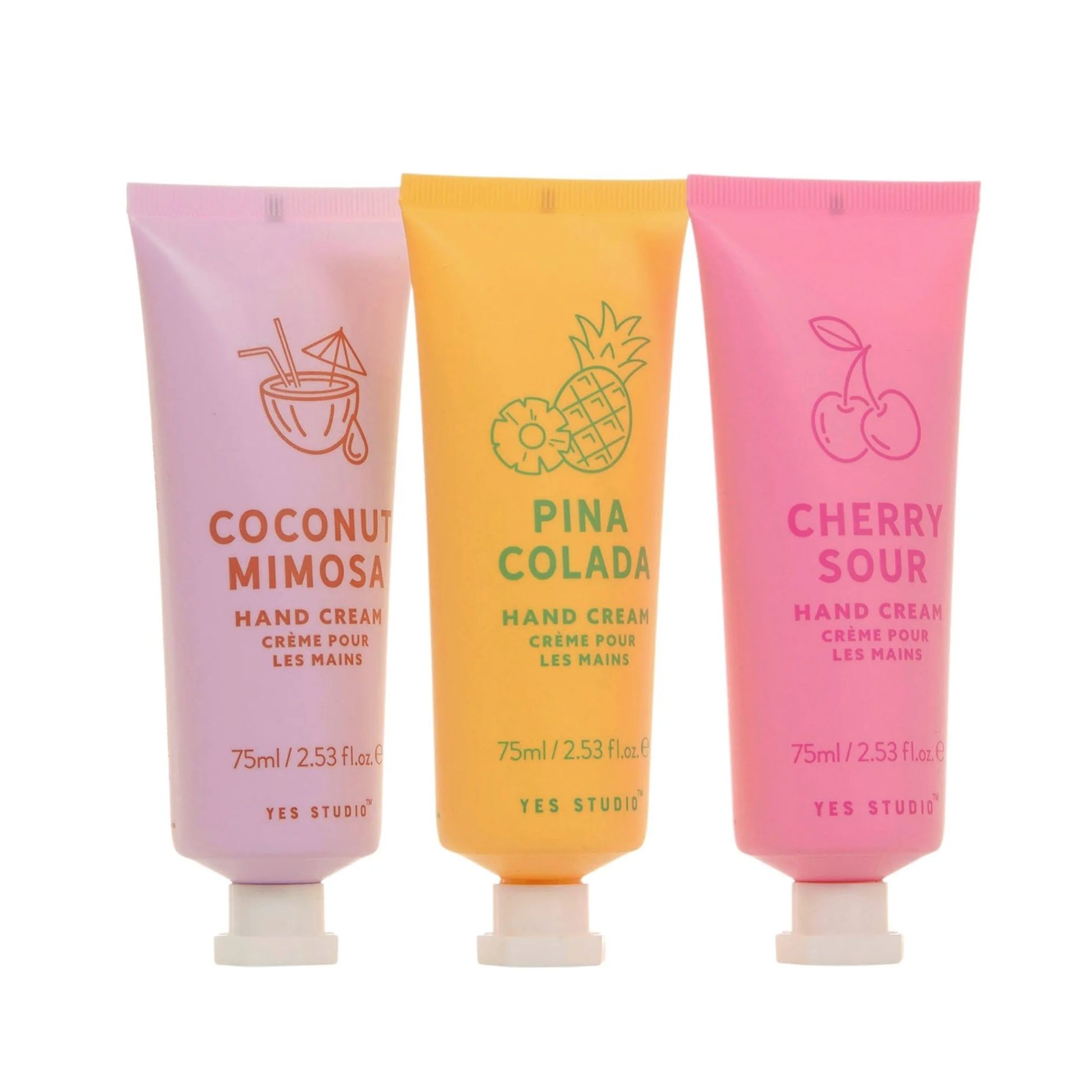 Yes Studio Fruity Cocktail Hand Cream Trio Set